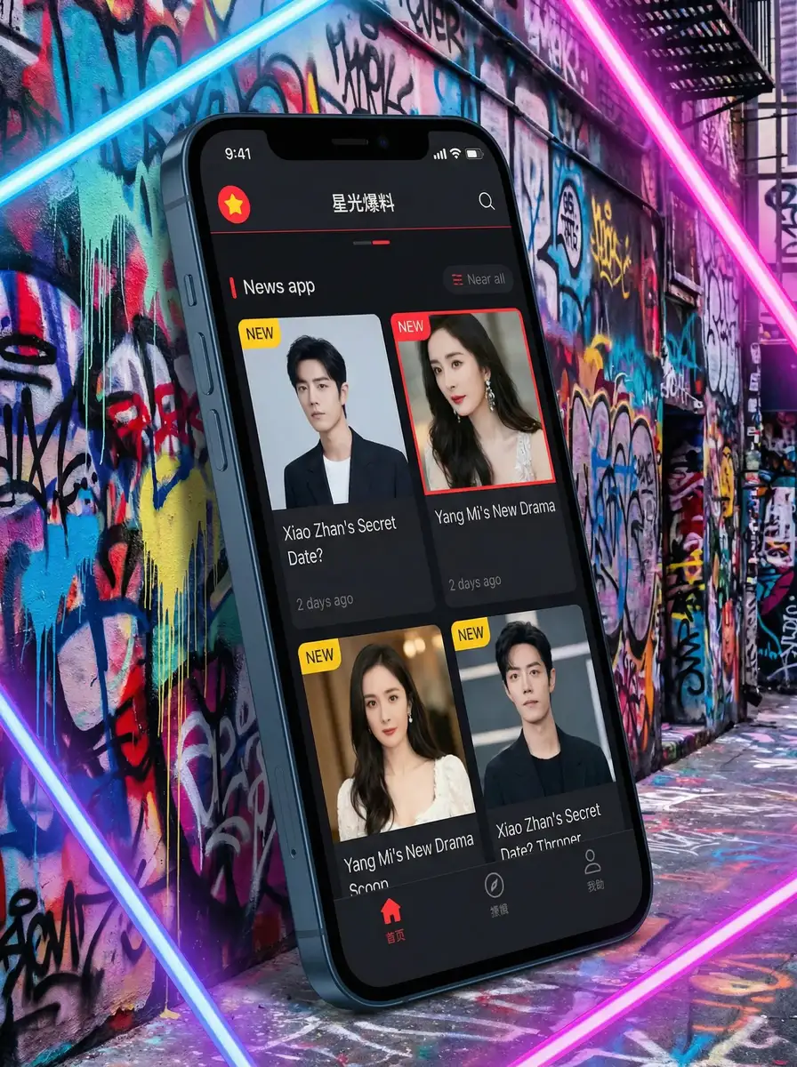 每日大赛 校园大赛 反差大赛 APP界面展示 - 掌上吃瓜神器